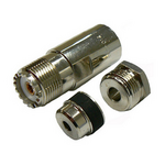 UHF Female Solder Pin Clamp Connector για RG58.