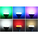 Έξυπνη λάμπα LED E27 με ηχείο και σύνδεση bluetooth που αλλάζει χρώματα και παίζει μουσική.