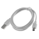 Καλώδιο USB 2.0 A Male σε Mini USB 5 Pin 5m Λευκό