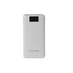 Power bank 5V/30000mAh με 3 θύρες USB και LCD οθόνη - Λευκό