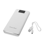 Power bank 5V/30000mAh με 3 θύρες USB και LCD οθόνη - Λευκό