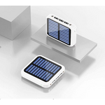 Ηλιακό Power Bank φορτιστής 5V-5000mAh σε λευκό χρώμα και 3 θύρες USB