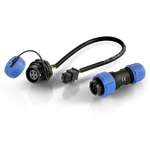 Outdoor power socket & plug - 4 PIN set (pin and input/output)