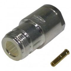 N Female clamp connector cable RG8, 213, 393