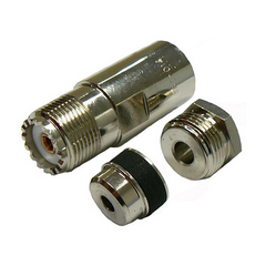 UHF Female Solder Pin Clamp Connector για RG58.