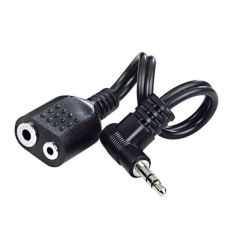Αντάπτορας μικροφώνου με male jack 3.5mm σε θηλυκές υποδοχές 2.5mm & 3.5mm για ακουστικά Midland.