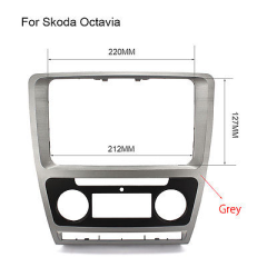 Οriginal πρόσοψη για τοποθέτηση OEM Navigation system σε SKODA OCTAVIA 2 Facelift με climatronic.