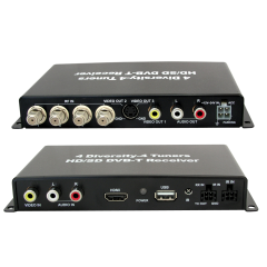 Τηλεόραση αυτοκινήτου MPEG-4 HD, με 4 δέκτες, θύρα USB- HDMI και άριστη λήψη (DTR-1313HD)