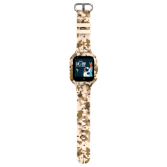 Wonlex KT22s Android 4G παιδικό smartwatch με κάμερα - βιντεοκλήση- GPS - σύνδεση σε WiFi -Brown camo