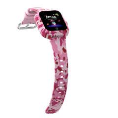 Wonlex KT22s Android 4G παιδικό smartwatch με κάμερα - βιντεοκλήση- GPS - σύνδεση σε WiFi -Pink camo