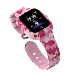 Wonlex KT22s Android 4G παιδικό smartwatch με κάμερα - βιντεοκλήση- GPS - σύνδεση σε WiFi -Pink camo