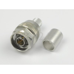 N plug, straight, crimp; 50 Ohm LMR400