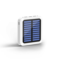 KD-04003 Solar Power Bank (5000mAh) λευκό χρώμα