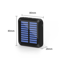 KD-04003 Solar Power Bank (5000mAh) λευκό χρώμα