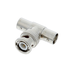 BNC Splitter, BNC Male to Dual Female Coax Adapter Connector
