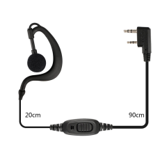 RE-3120 C-type Earhook Earpiece συμβατό με WOUXUN- KENWOOD, TYT, Baofeng