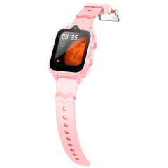 Wonlex KT18 Android 8.1 4G παιδικό smartwatch με 2 κάμερες / GPS/ SOS/ βιντεοκλήση- WiFi- Bluetooth (ροζ χρώμα)