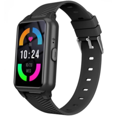 S10 smartwatch 4G με πλήκτρο sos- GPS- μέτρηση θερμοκρασίας, καρδιακού παλμού και πίεσης, αισθητήρα πτώσης (μαύρο χρώμα)