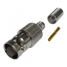 BNC female crimp connector για RG58