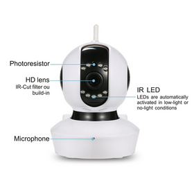 VStarcam C7823WIP Ρομποτική IP κάμερα 720p WiFi/Ethernet microSD Plug & Play.