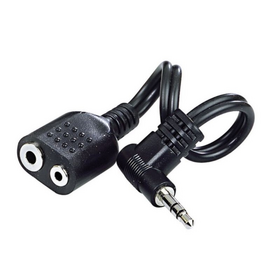 Αντάπτορας μικροφώνου με male jack 3.5mm σε θηλυκές υποδοχές 2.5mm & 3.5mm για ακουστικά Midland.