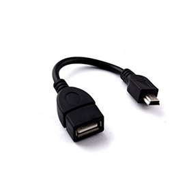 Καλώδιo usb 2.0 A θηλυκό σε mini usb αρσενικό σε μαύρο χρώμα με μήκος 30cm