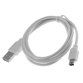 Καλώδιο USB 2.0 A Male σε Mini USB 5 Pin 5m Λευκό
