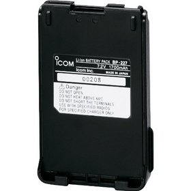 BP-227 Γνήσια μπαταρία Li-Ion (7.4V/1700mAh) για πομποδέκτες ICOM