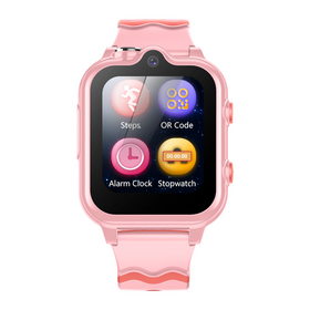 Wonlex KT18 Android 8.1 4G παιδικό smartwatch με 2 κάμερες / GPS/ SOS/ βιντεοκλήση- WiFi- Bluetooth (ροζ χρώμα)