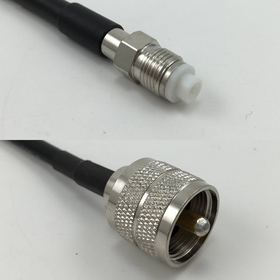 Pigtail UHF PL259 Male to SO239 Female