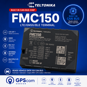 FMC150 συσκευή εντοπισμού οχημάτων με ενσωματωμένο CAN-BUS chip