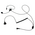 RETEVIS 2 Pin Earpiece Mic Finger PTT Headset για Kenwood Retevis BAOFENG πομποδέκτες