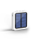 Solar Power Bank (5000mAh) λευκό χρώμα