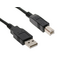 Καλώδιo usb A σε usb B, σε μαύρο χρώμα με μήκος 0.8M.