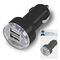Universal φορτιστής αυτ/του- 2 USB Ports 2.1A + 1A για Android & Apple συσκευές